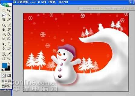 Photoshop制作圣诞主题壁纸教程_脚本之家jb51.net转载
