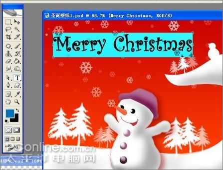 Photoshop制作圣诞主题壁纸教程_脚本之家jb51.net转载