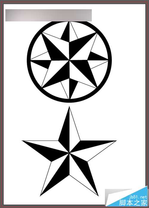 怎么绘制星形logo标志