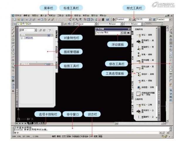 AutoCAD基础教程：界面布局与基本概念