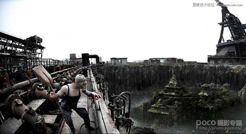 ‘Photoshop合成世界末日科幻场景‘