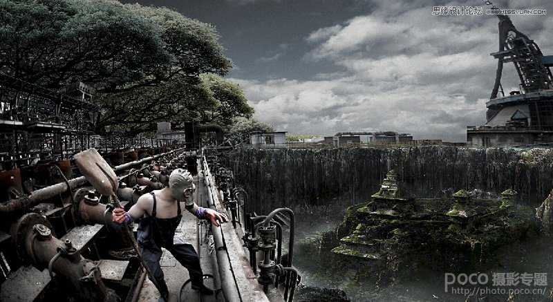 ‘Photoshop合成世界末日科幻场景‘
