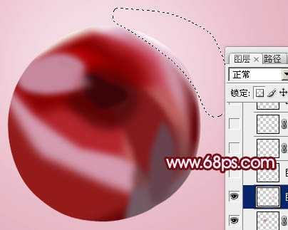 ‘Photoshop绘画一颗逼真的红色布林‘