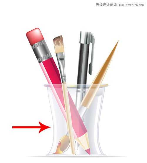 Illustrator绘制逼真的笔筒图标教程,破洛洛