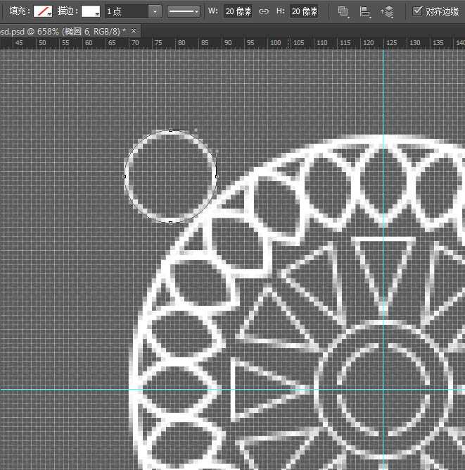 ‘Photoshop自制细腻漂亮的黑白几何图案‘