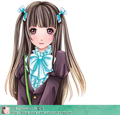 ‘photoshop鼠绘非常可爱的卡通人物头像‘