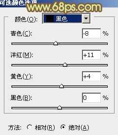 ‘Photoshop为树林美女加上柔和的古典褐色调效果教程‘