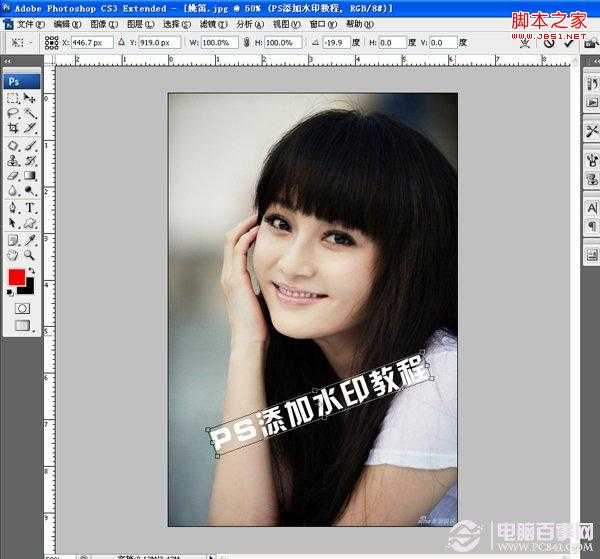 ‘PS给图片添加透明水印既不影响图片美观也不怕别人盗图‘