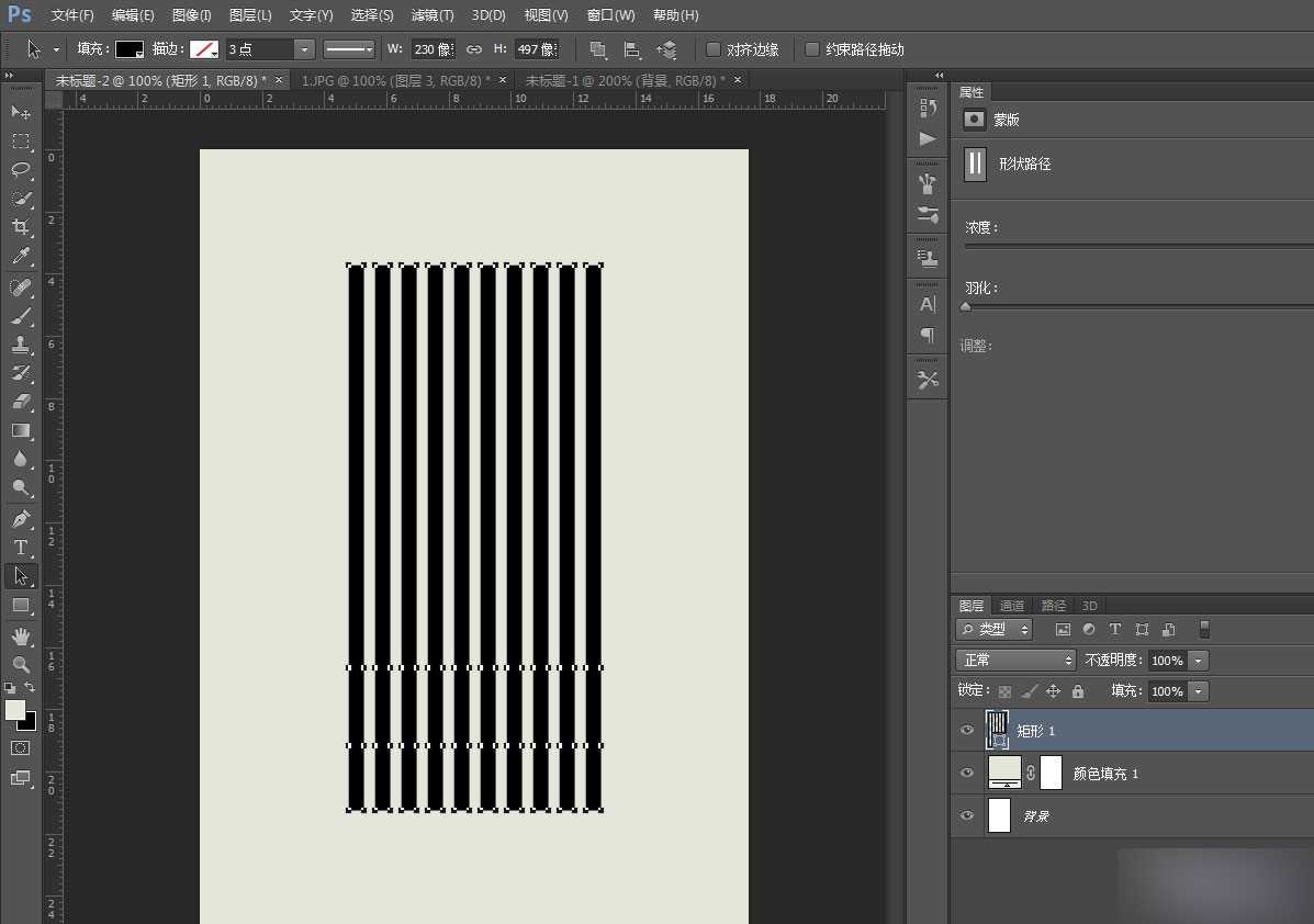 PS鼠绘简洁彩条海报 脚本之家 PS鼠绘教程4 技术分享