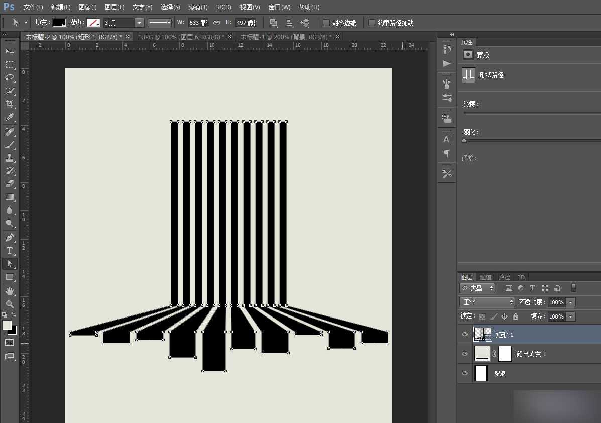 PS鼠绘简洁彩条海报 脚本之家 PS鼠绘教程1 技术分享