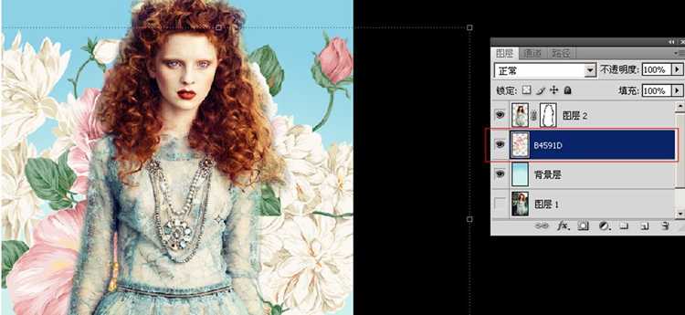‘photoshop快速打造复古人像插画效果‘