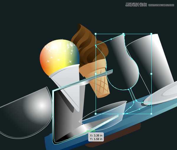 Illustrator绘制70年代的餐馆矢量插画教程,破洛洛