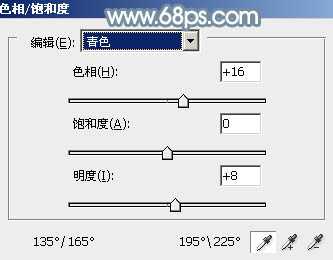 ‘Photoshop为野外的美女调制出梦幻的淡青色‘