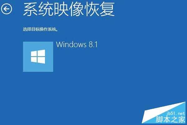 Win8.1系统映象备份好后如何恢复？