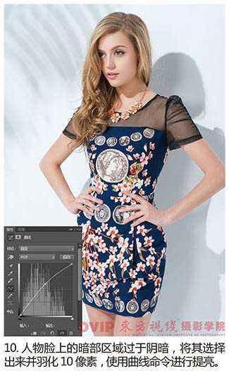 ‘photoshop为偏暗服装展示类模特图片精细美化‘