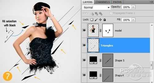 ‘Photoshop将人物图片制作出漂亮的潮流粒子海报效果‘