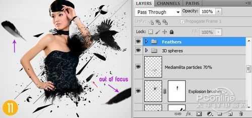 ‘Photoshop将人物图片制作出漂亮的潮流粒子海报效果‘