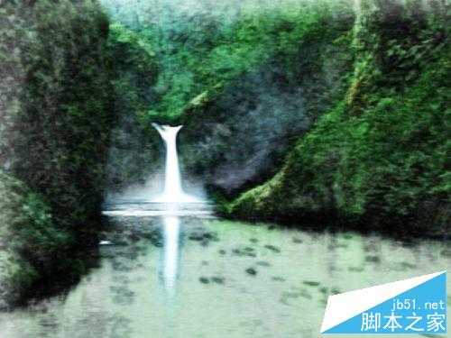 ‘用ps将照片变成漂亮的山水画效果‘