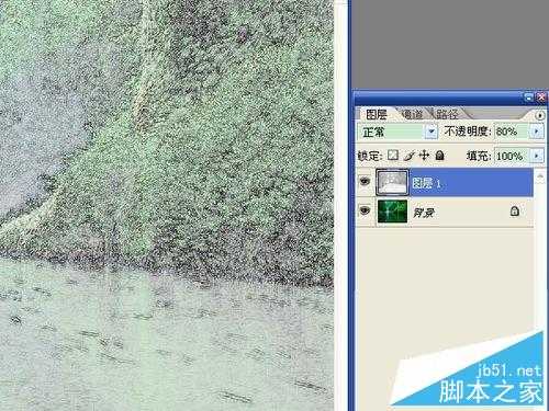 ‘用ps将照片变成漂亮的山水画效果‘