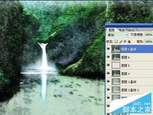 ‘用ps将照片变成漂亮的山水画效果‘