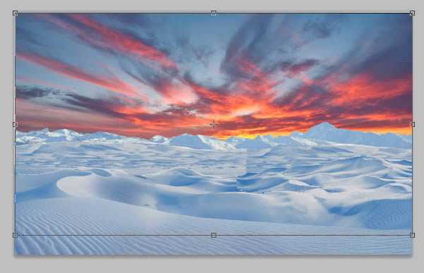 ‘photoshop将荒漠场景打造出迪士尼风格的雪景图‘