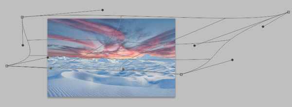 ‘photoshop将荒漠场景打造出迪士尼风格的雪景图‘