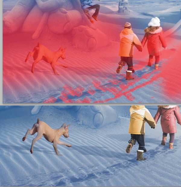 ‘photoshop将荒漠场景打造出迪士尼风格的雪景图‘