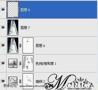 ‘PS将偏暗的婚照调出漂亮的淡雅色调‘