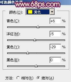 ‘Photoshop将外景人物图片调制出流行的暗调黄紫色‘