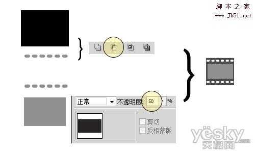 Illustrator绘制胶片缠绕的抽象效果_jb51.net