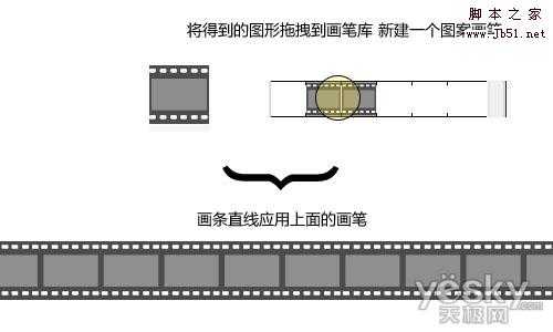 Illustrator绘制胶片缠绕的抽象效果_jb51.net