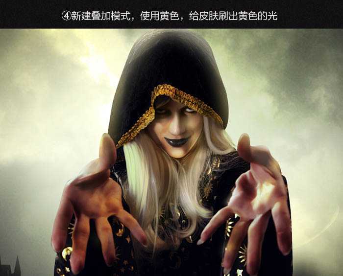 ‘PS合成童话色彩的翻阅魔法书的巫师‘