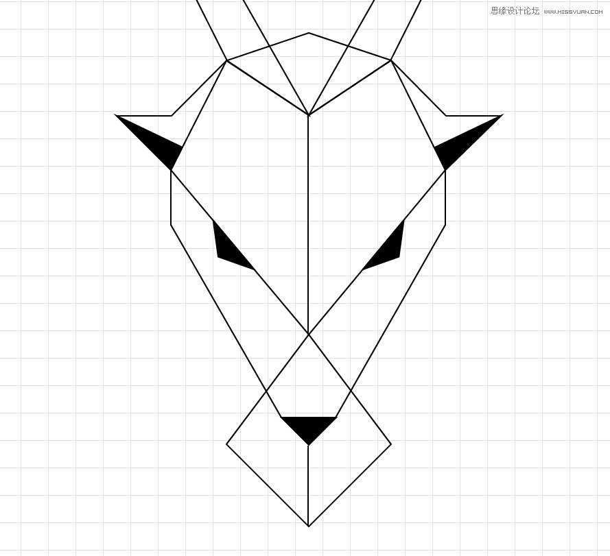Illustrator绘制简约时尚的鹿形LOGO教程,PS教程,思缘教程网