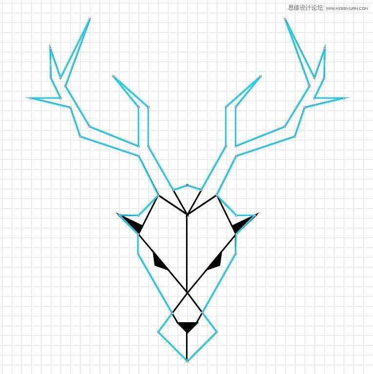 Illustrator绘制简约时尚的鹿形LOGO教程,PS教程,思缘教程网