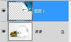 ‘photoshop合成简单的灯泡中吐水泡的金鱼‘