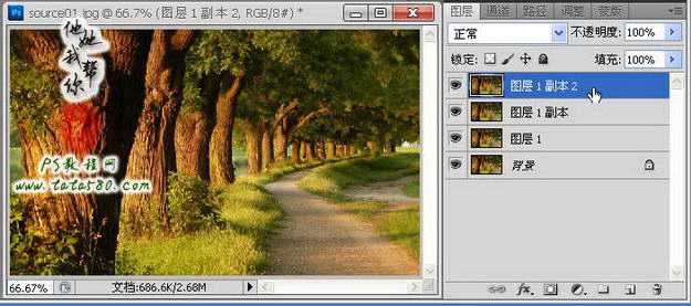 ‘photoshop(ps)利用滤镜将风景图片转为漫画效果‘