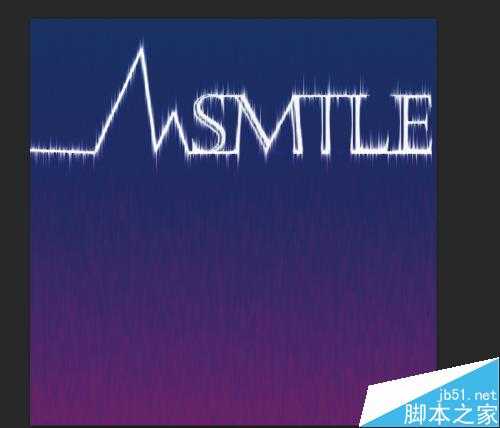 ‘PS利用\"风\"滤镜制作漂亮的发光风吹字效果‘