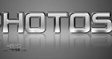 ‘photoshop制作出质感很强的金属字效果‘