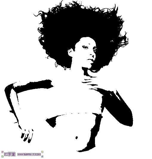 ‘photoshop利用滤镜及素材将人物转为个性的水彩画‘