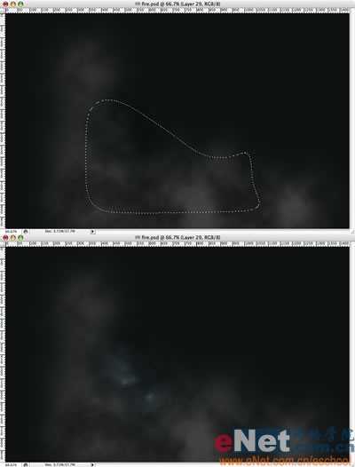 Photoshop创建终极火焰陨石文字