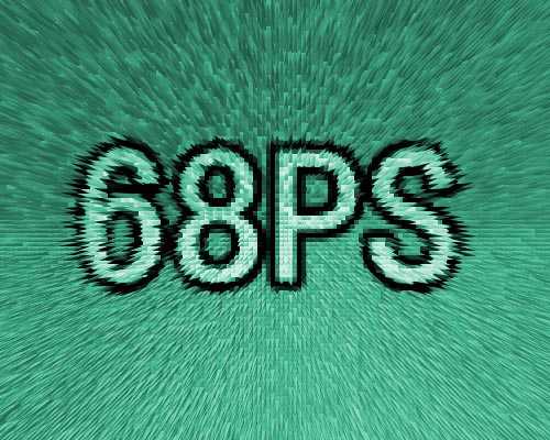 ‘用PS制作超炫的冲击绿色文字特效‘