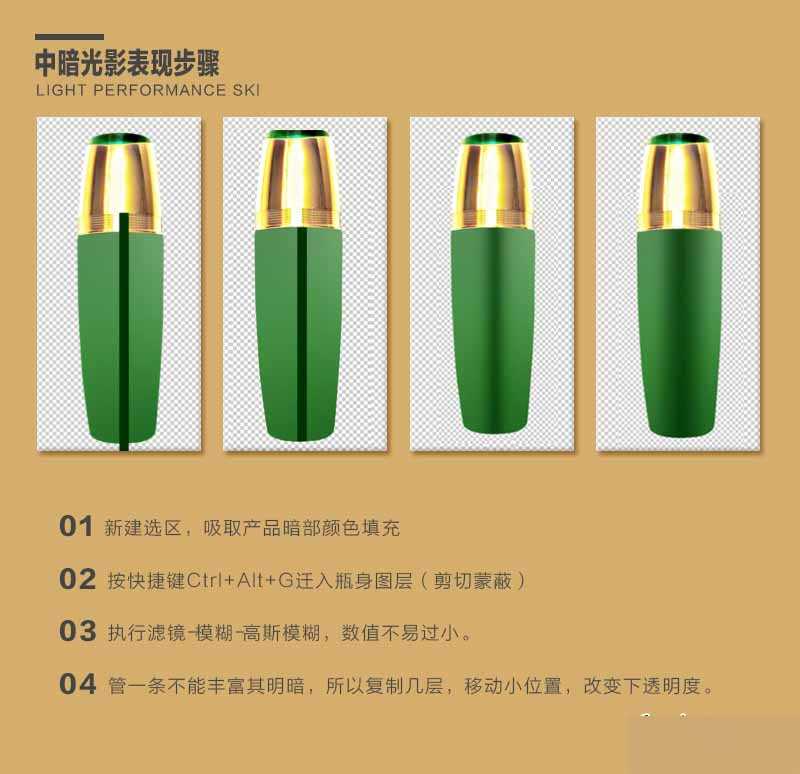 ‘PS对称光电商产品后期修图技巧‘