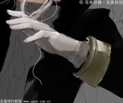 ‘photoshop手绘《黑暗伯爵》数位板奇幻贵族吸血鬼插画效果‘