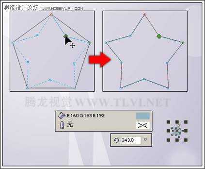 使用CorelDRAW绘制多边形和方形,破洛洛
