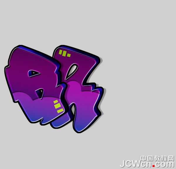 ‘Photoshop设计制作非常个性的涂鸦立体字‘