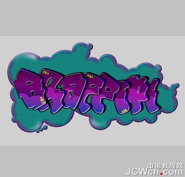 ‘Photoshop设计制作非常个性的涂鸦立体字‘