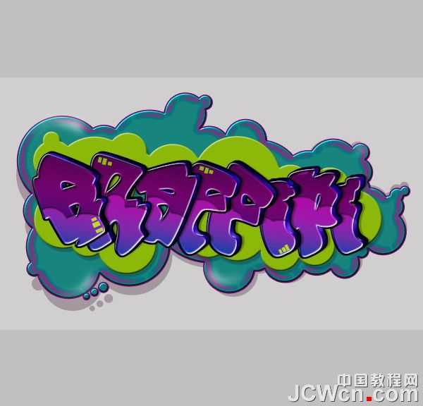 ‘Photoshop设计制作非常个性的涂鸦立体字‘