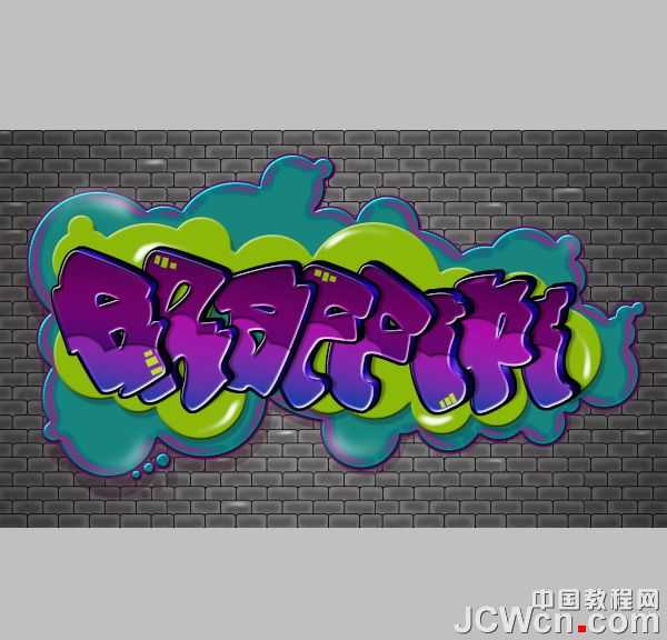 ‘Photoshop设计制作非常个性的涂鸦立体字‘