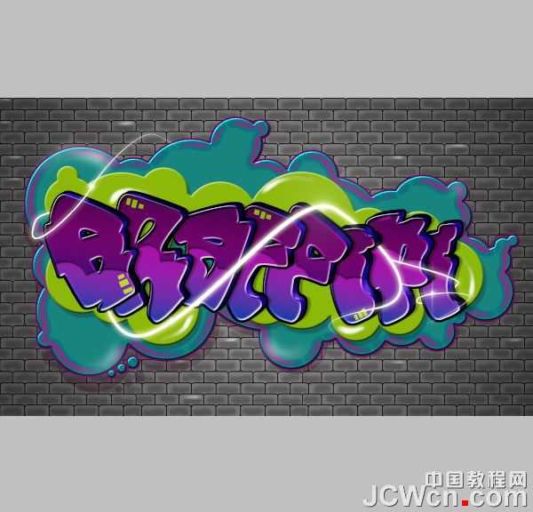 ‘Photoshop设计制作非常个性的涂鸦立体字‘