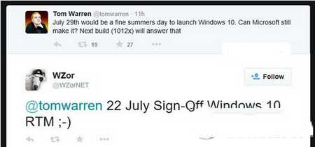win10 rtm正式版什么时候发布 win10 rtm正式版发布时间